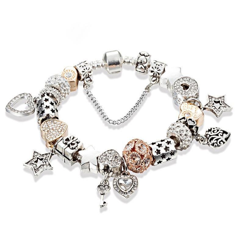 Gypsophila"Fashion Charm Bracelet