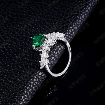 Emerald Open Ring