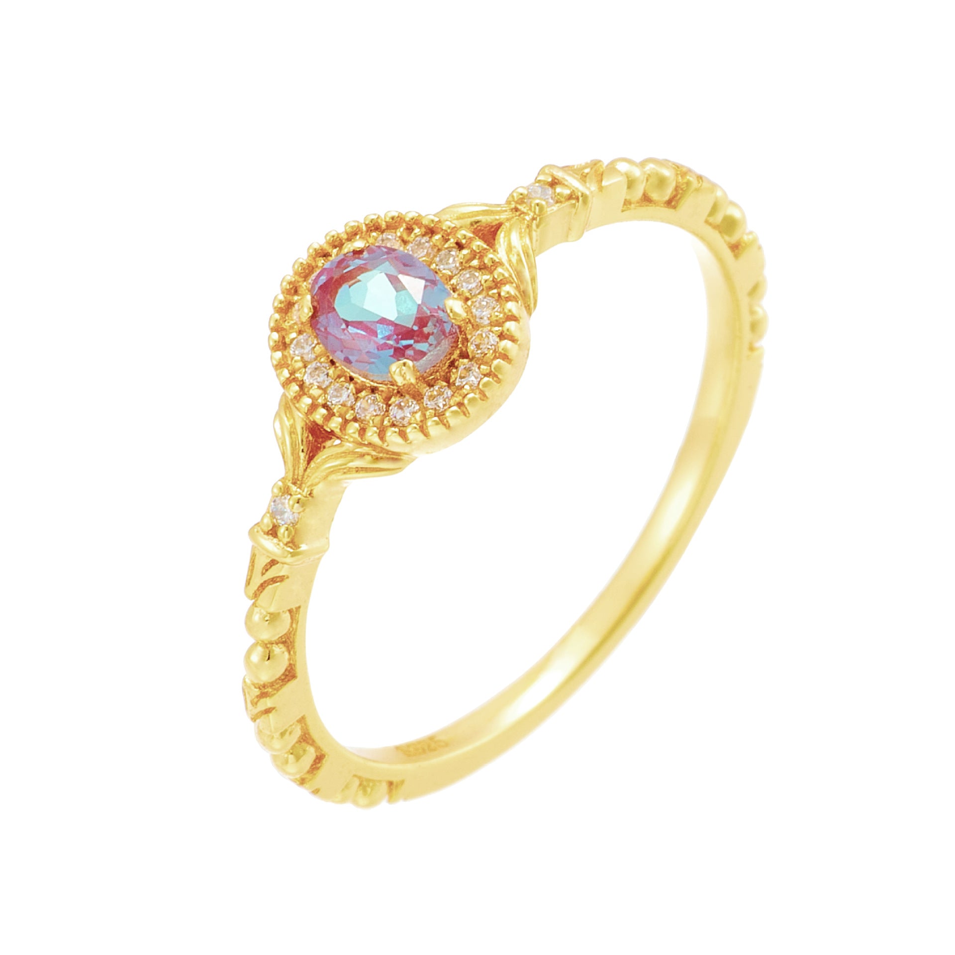 Jolics Qingshan Limited Edition Alexander Color-changing Gemstone Vintage Ring S925 Silver Ring