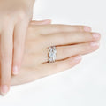 Intertwined Round Cut Ring Set - jewel-inside