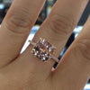 4 CT Rose Gold Cushion Cut 3pc Sterling Silver Set With Marquise Shape Milgrain Band - jolics