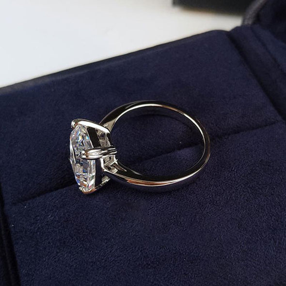 Emerald Cut Sterling Silver Ring - jewel-inside
