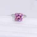 6.0 CT Princess Cut Pink Stone Ring - jolics