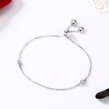 925 Sterling Silver Adjustable Finger Chain Bracelet Ring - jolics