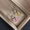 925 Sterling Silver Heart Shape Pendant Necklace - jolics