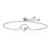 925 Sterling Silver Hollow Heart Infinity Circle Chain Bracelet - jolics
