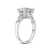 925 Sterling Silver Round Cut Double Prong Ring - jolics
