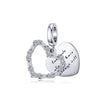 Beautiful Heart 925 Sterling Silver Dangle Charm - jolics