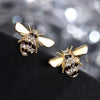 Bee Round Cut Earrings - jolics