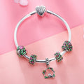 Birds & Flowers 925 Sterling Silver Beads Bracelet - jolics