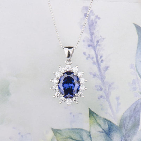 Blue Flower Necklace - jolics