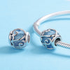 Blue Wave 925 Sterling Silver Bead Charm - jolics