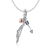 Bow and Arrow 925 Sterling Silver Dangle Charm - jolics