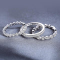 Chic Eternity Stackable 925 Sterling Silver Ring Set - jolics