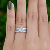 Classic 925 Sterling Silver Wedding Ring Set - jolics