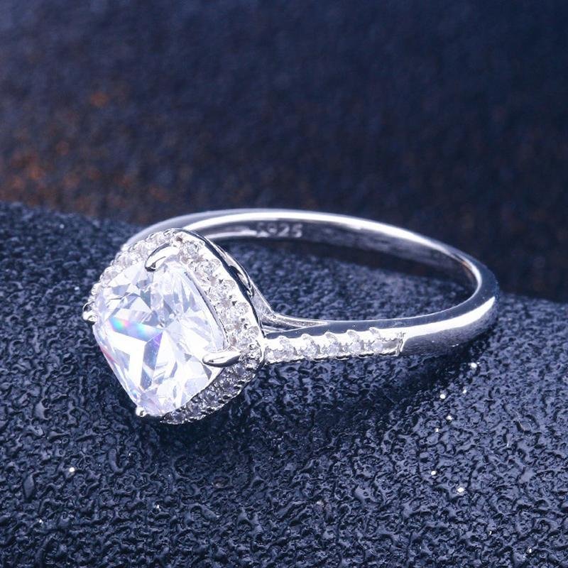 Classic Cushion Cut Halo Ring - jolics