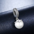 Classic Pearl 925 Sterling Silver Dangle Charm - jolics