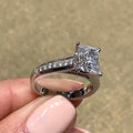 Classical Radiant Cut Parties & Engagement Ring - jolics