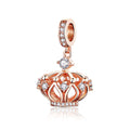 Crown 925 Sterling Silver Dangle Charm - jolics