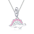 Cute Dinosaur 925 Sterling Silver Dangle Charm - jolics