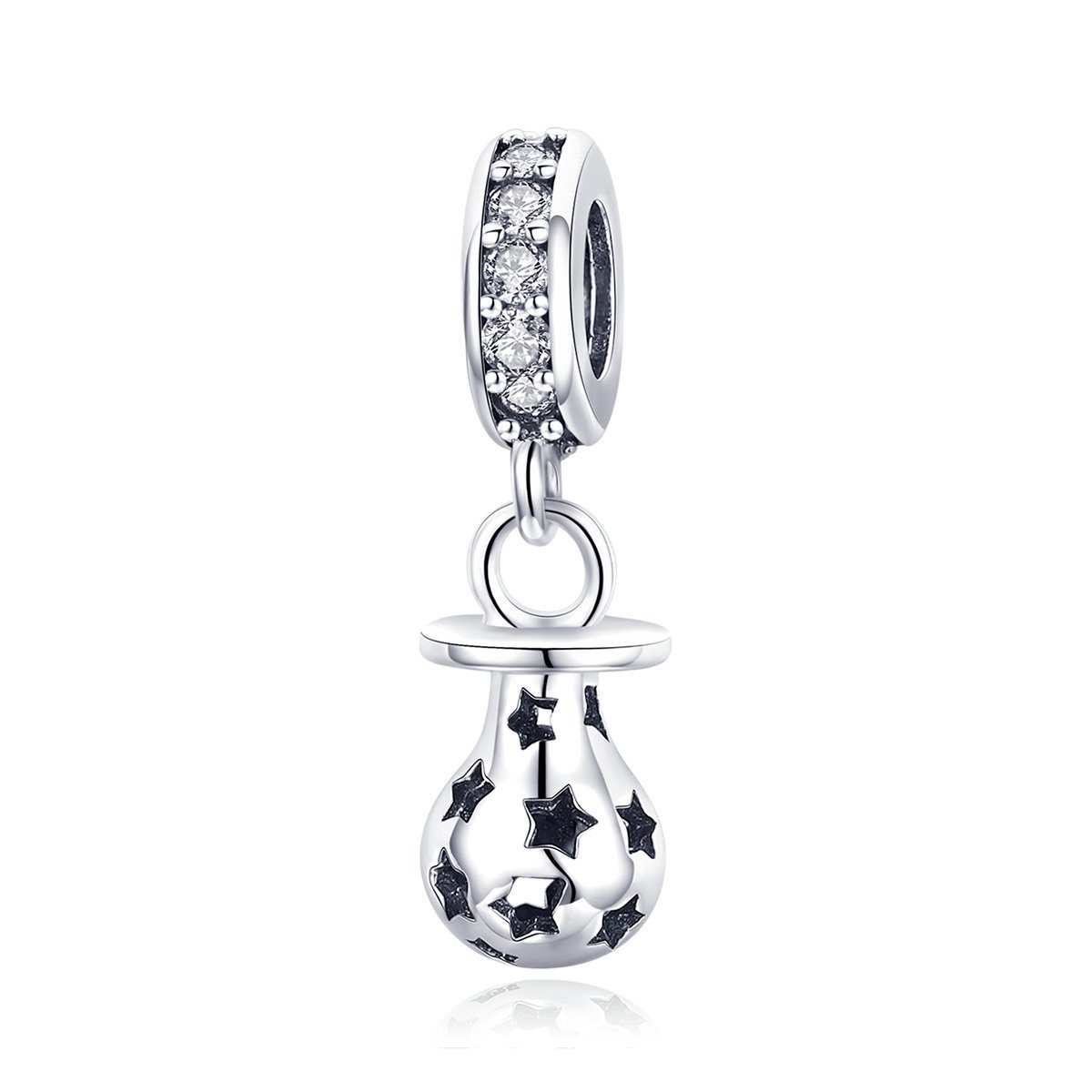 Cute Nipple 925 Sterling Silver Dangle Charm - jolics