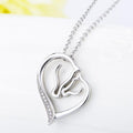 Designed Heart Shape Necklace- Mother's Gift - jolics