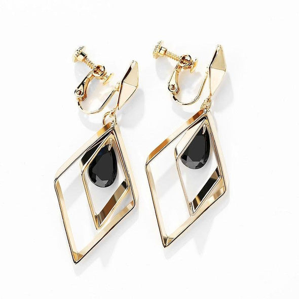 Diamond Shape Fashion Earrings - jolics