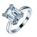 Emerald Cut Sterling Silver Ring - jolics