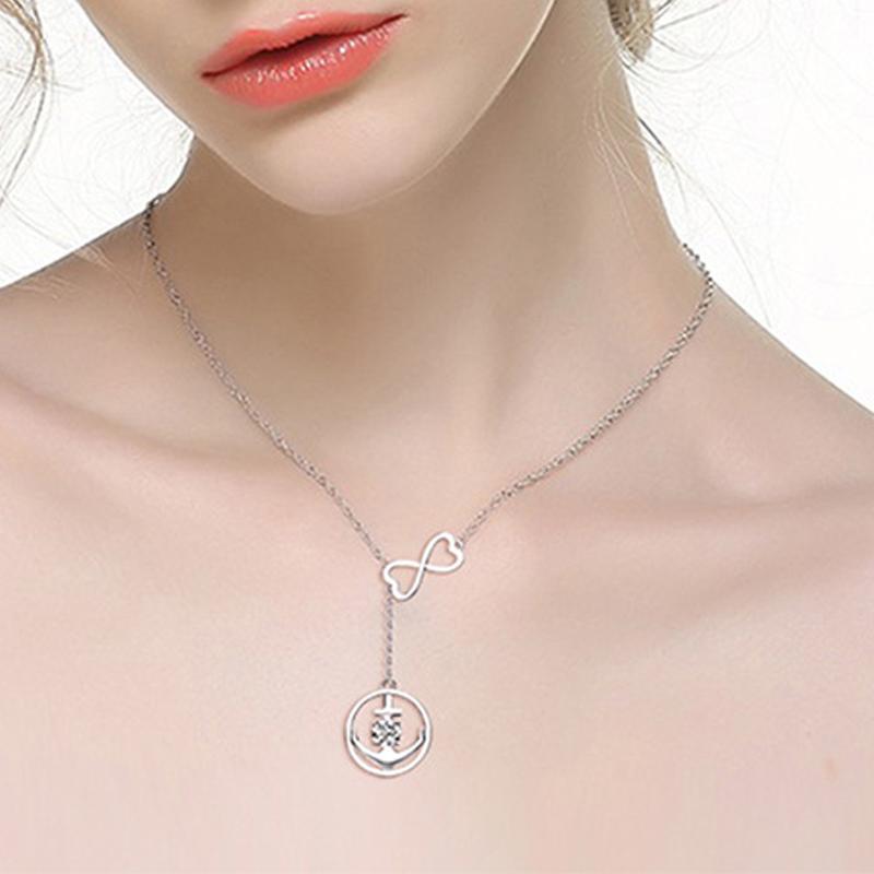 Eternal Infinity Love Anchor Y-Necklace Choker - jolics