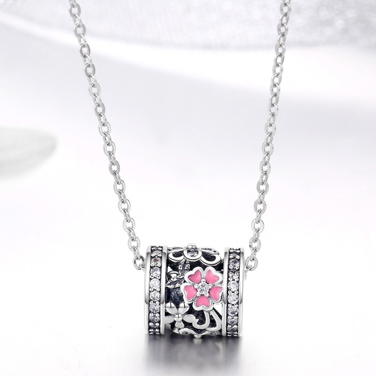 Flowers 925 Sterling Silver Bead Charm - jolics