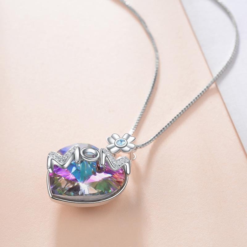 Gift For Mum- Heart Shape Pendant Necklace - jolics