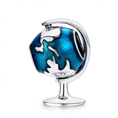 Globes 925 Sterling Silver Charm - jolics
