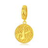 Gold Tree of Life 925 Sterling Silver Dangle Charm - jolics