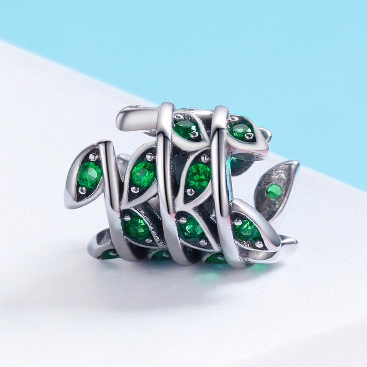 Grass 925 Sterling Silver Bead Charm - jolics