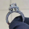 Handmade 3.0 CT Stunning Round Cut Halo Engagement Ring - jolics