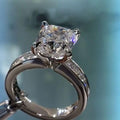 Handmade 4.0CT Cushion Cut Engagement Ring - jolics