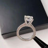 Handmade 5.0 CT Round Cut Sterling Silver Engagement Ring - jolics