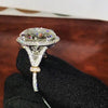 Handmade 925 Sterling Silver Brilliant Round Cut Engagement Ring - jolics