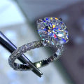 Handmade Classical Round Cut Engagement & Wedding Ring - jolics