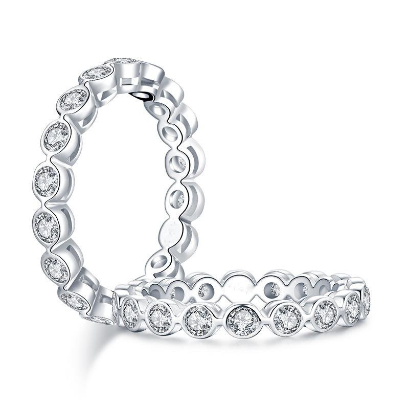 Handmade Comfort Fit Sterling Silver Eternity Ring - jolics