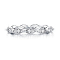 Handmade Marquise Cut Sterling Silver Eternity Band - jolics