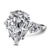 Handmade Pear Cut Three Stone 925 Sterling Silver Engagement Ring - jolics