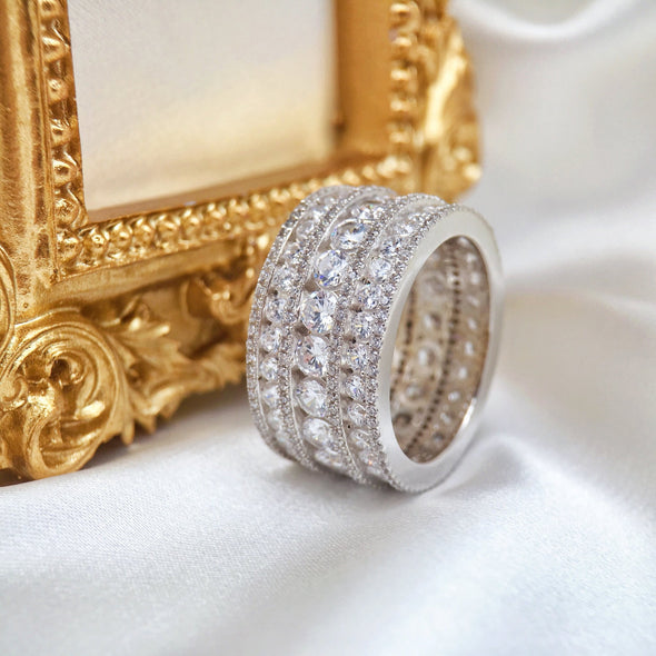 Handmade Round Cut 925 Sterling Silver Engagement Ring - jolics