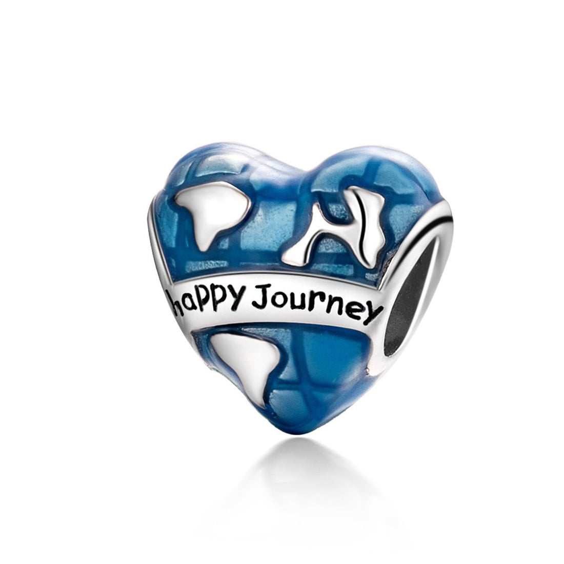 Happy Journey 925 Sterling Silver Bead Charm - jolics