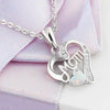 Heart Design Opal Pendant Necklace - jolics