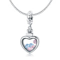 Heart Shape Memory Jar 925 Sterling Silver Charm - jolics