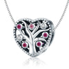 Heart Shape Tree 925 Sterling Silver Charm - jolics