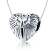 Heart Shape Wings 925 Sterling Silver Bead Charm - jolics