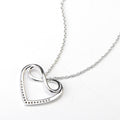 Heart- Shaped Infinity Pendant Necklace - jolics