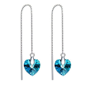 Heart Tassel Earrings - jolics
